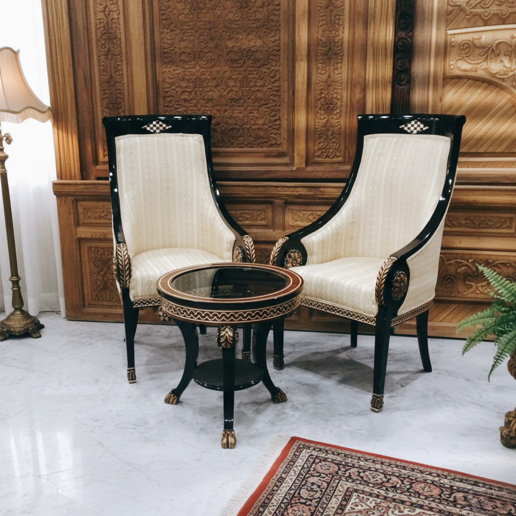 Modern Black Bedroom Chair